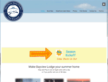 Tablet Screenshot of boatslipandcabins.com